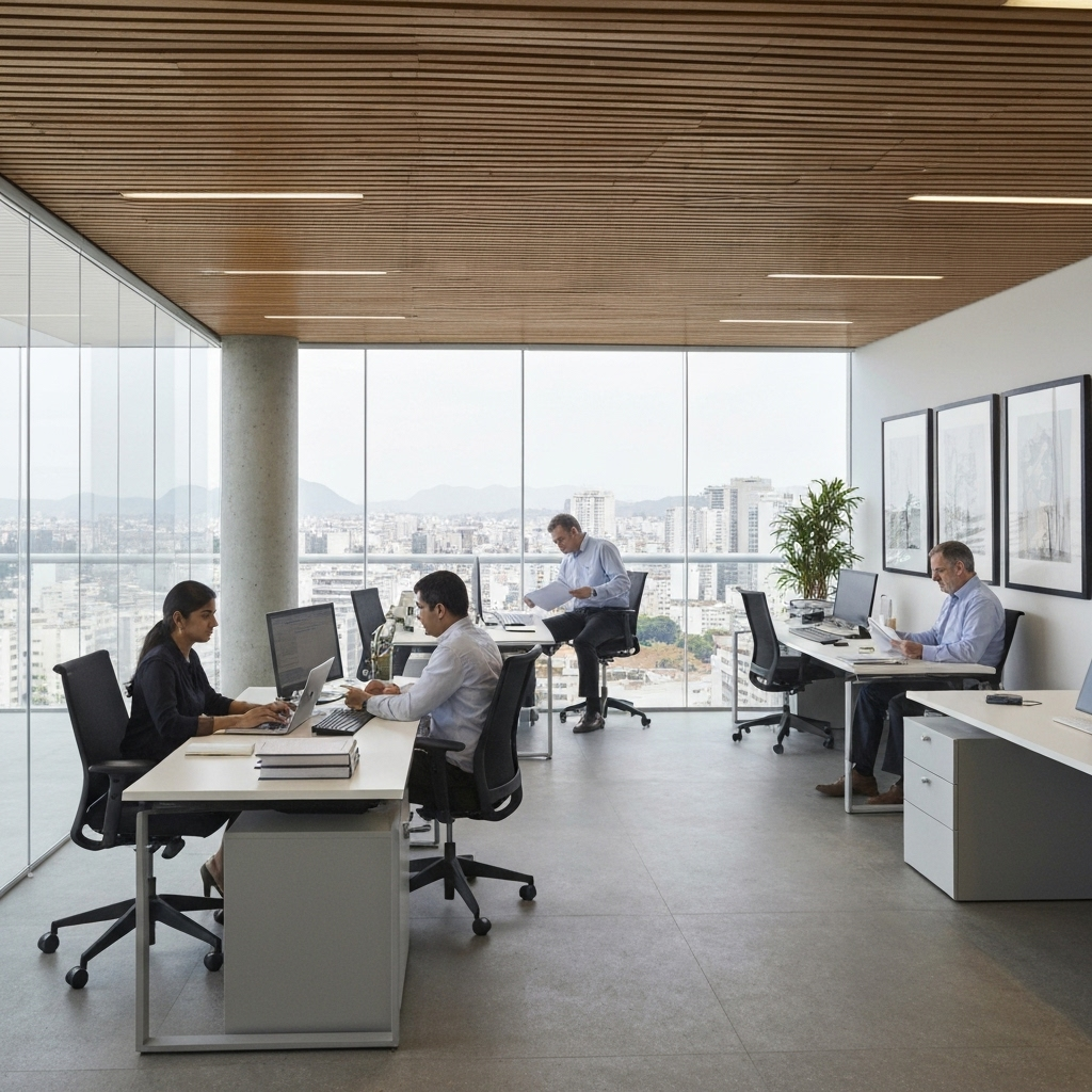 Modern accounting office